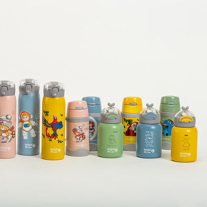 ✨ Botella térmica &quot;We Care&quot; 350ml – Acero inoxidable, amarilla 💛