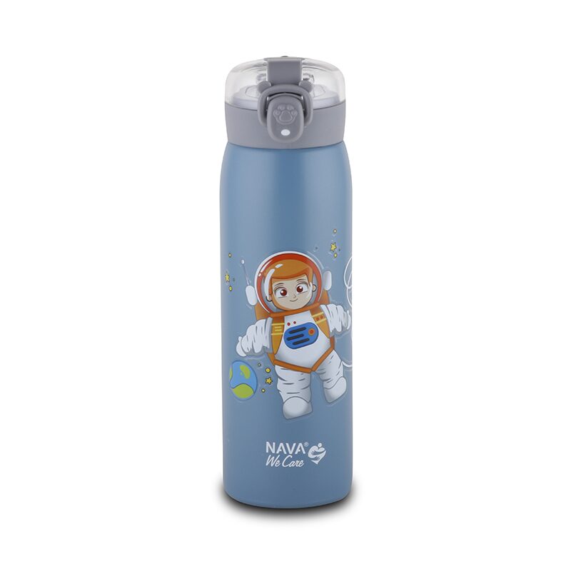 💙 Botella térmica de acero inoxidable 500ml – Azul | Bebidas frías ❄️ o calientes 🔥 todo el día ♻️