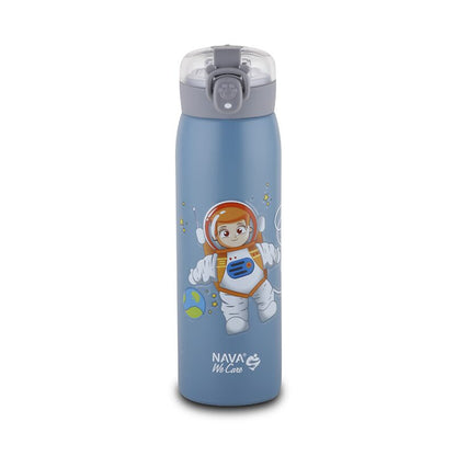 💙 Botella térmica de acero inoxidable 500ml – Azul | Bebidas frías ❄️ o calientes 🔥 todo el día ♻️