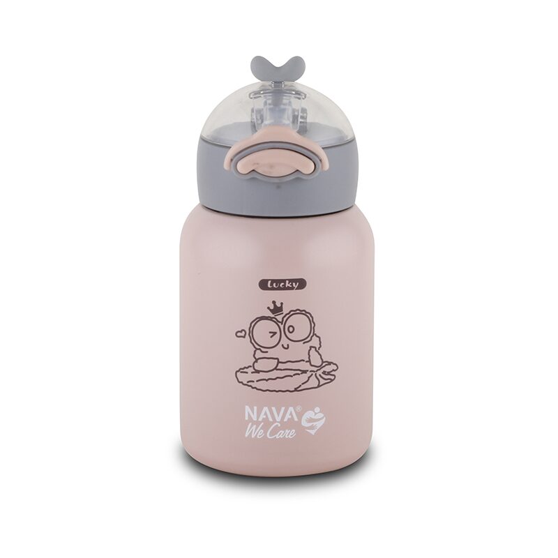 ✨ Botella térmica &quot;We Care&quot; 350ml – Acero inoxidable, amarilla 💛