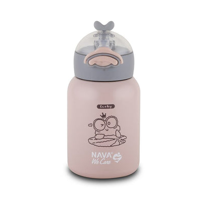 ✨ Botella térmica &quot;We Care&quot; 350ml – Acero inoxidable, amarilla 💛