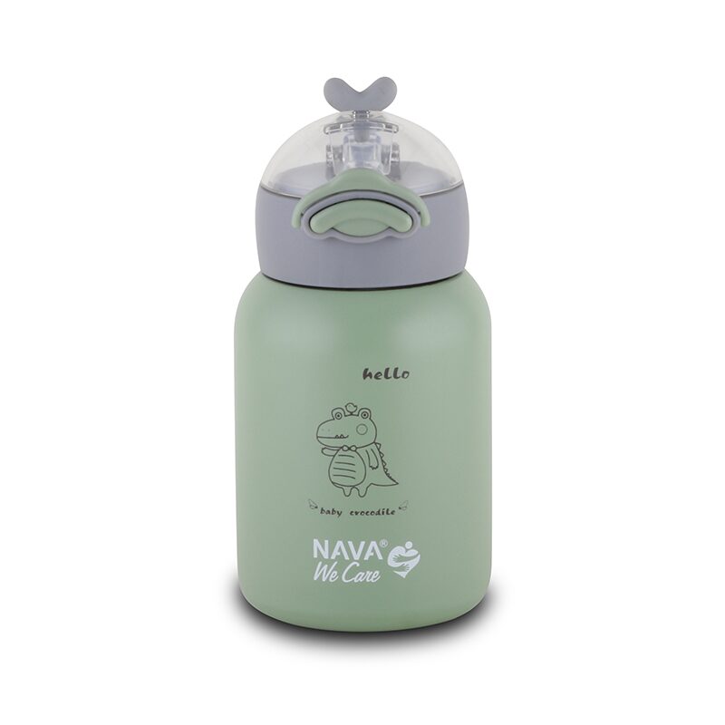 ✨ Botella térmica &quot;We Care&quot; 350ml – Acero inoxidable, amarilla 💛