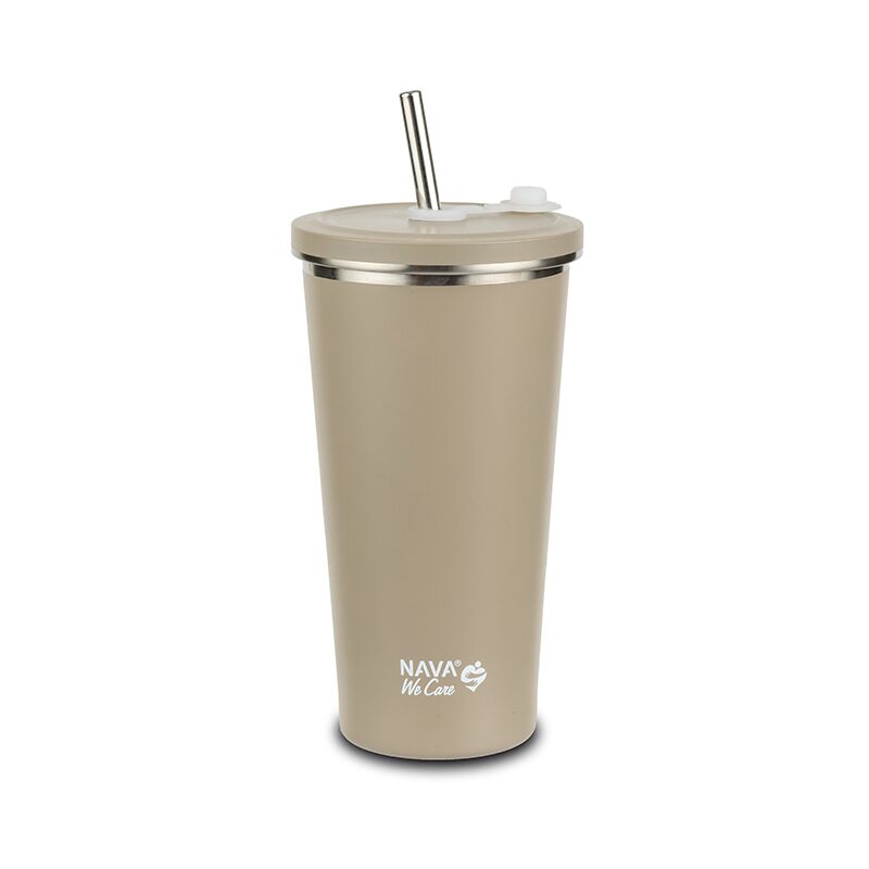 🌿 Taza térmica &quot;We Care&quot; 520ml – Sostenible, segura y sin derrames 🥤❄️