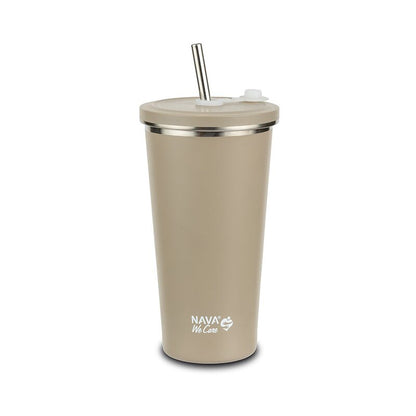 🌿 Taza térmica &quot;We Care&quot; 520ml – Sostenible, segura y sin derrames 🥤❄️