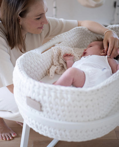 Cesta para Bebé - Nube Blanca | Suavidad y Elegancia para tu Pequeño